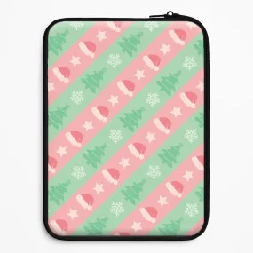 Hats And Trees Pattern Laptop Sleeve Slim Comfort Refined Pattern