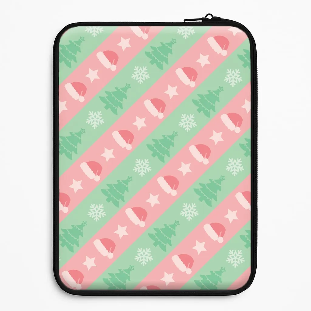 Hats And Trees Pattern Laptop Sleeve Slim Comfort Refined Pattern