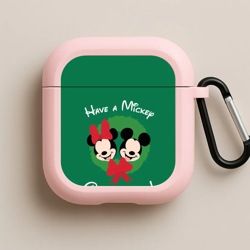 high quality airpods protector Secure Fit Cover Have A Mickey Christmas AirPods Case