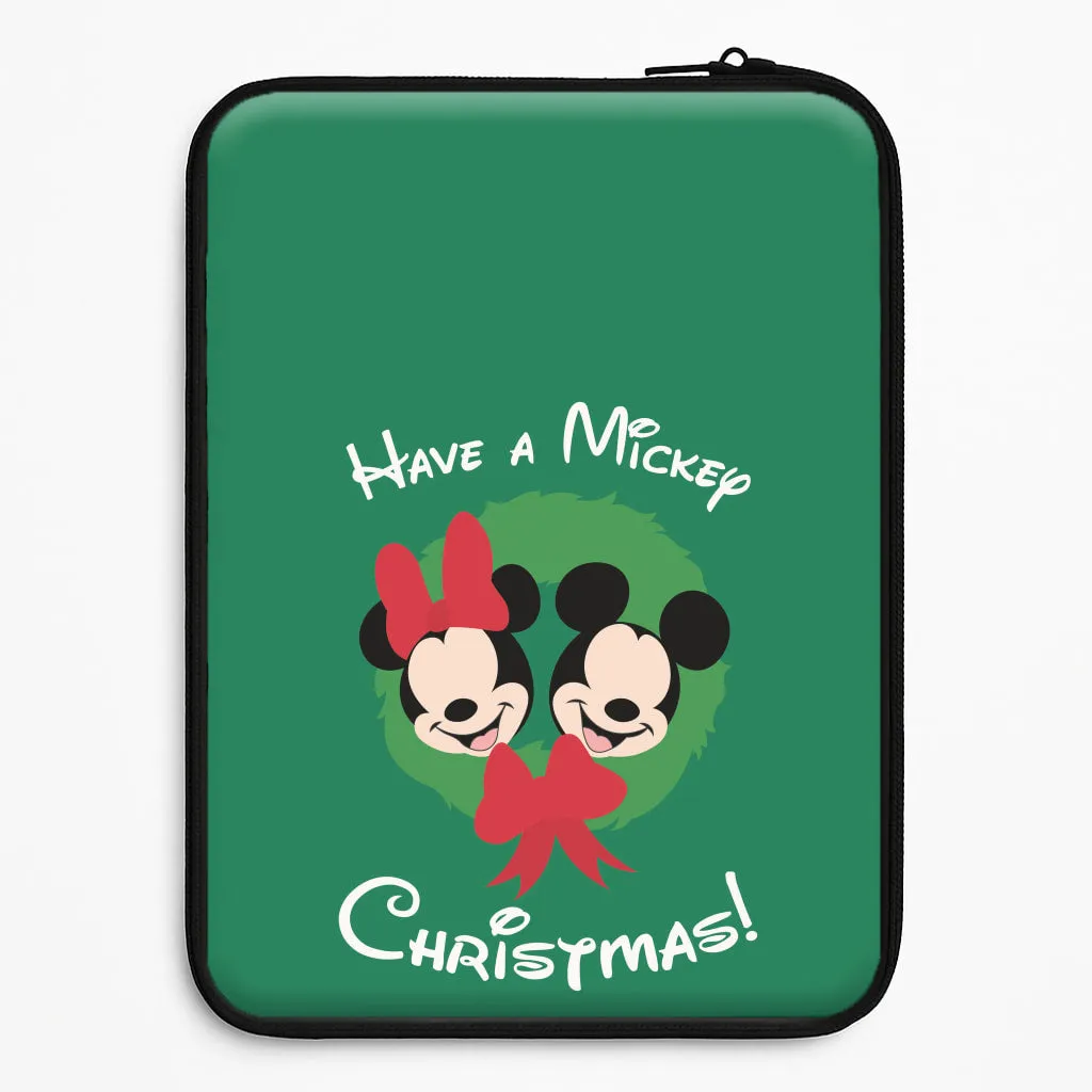 Have A Mickey Christmas Laptop Sleeve Protective barrier