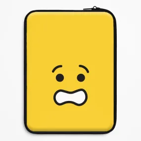 Brick Face Worried Laptop Sleeve Colorful option Minimal Look