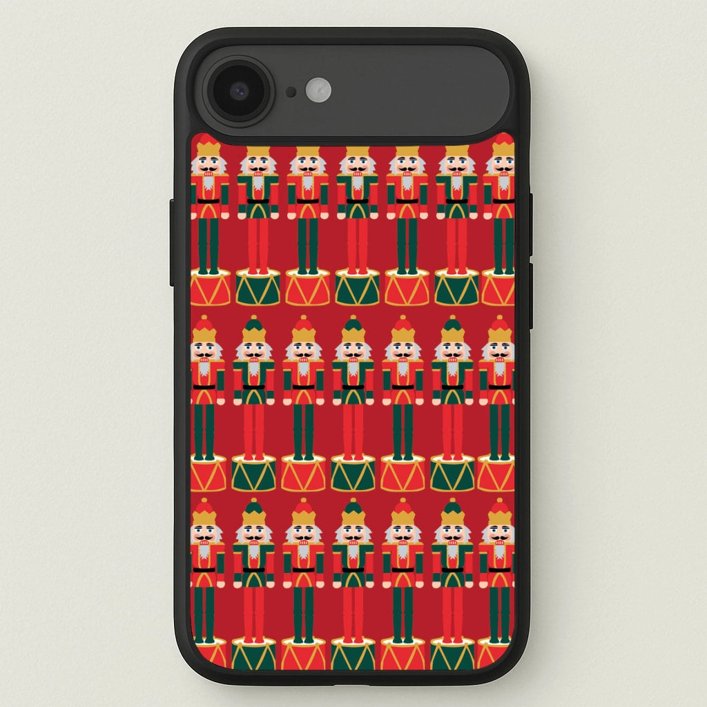 Classic Texture Protective Texture Finish Nutcracker - Christmas Patterns Phone Case