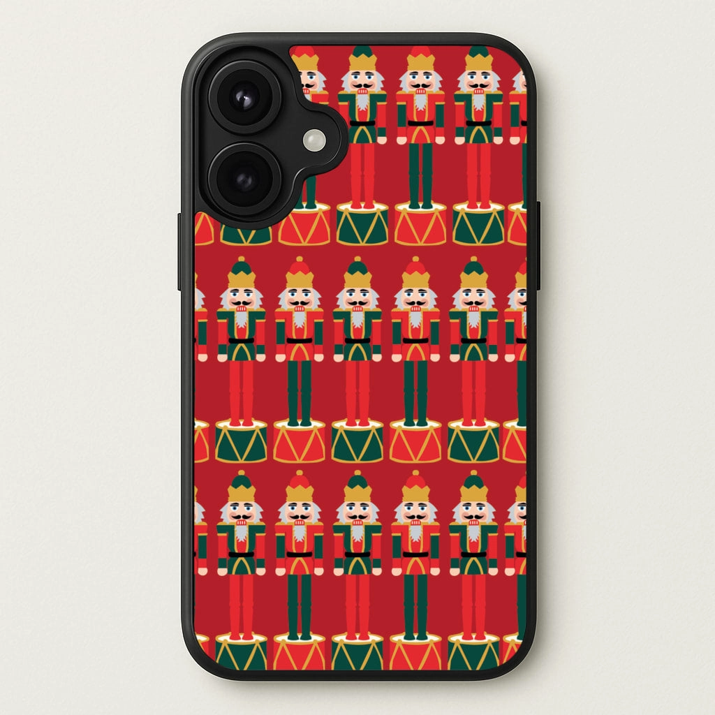 Luxury Accent Color Pattern Nutcracker - Christmas Patterns Phone Case