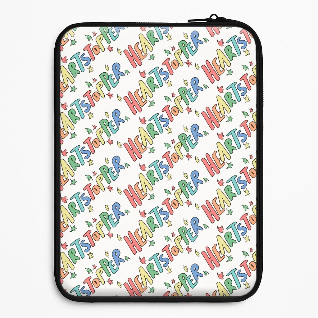 Colorful Pattern Hard Edge Heart Pattern Laptop Sleeve
