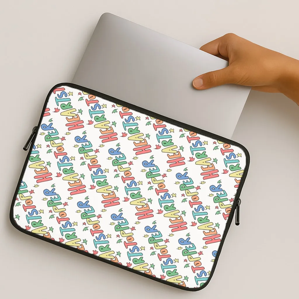 Heart Pattern Laptop Sleeve Refined Protection Smooth Shield