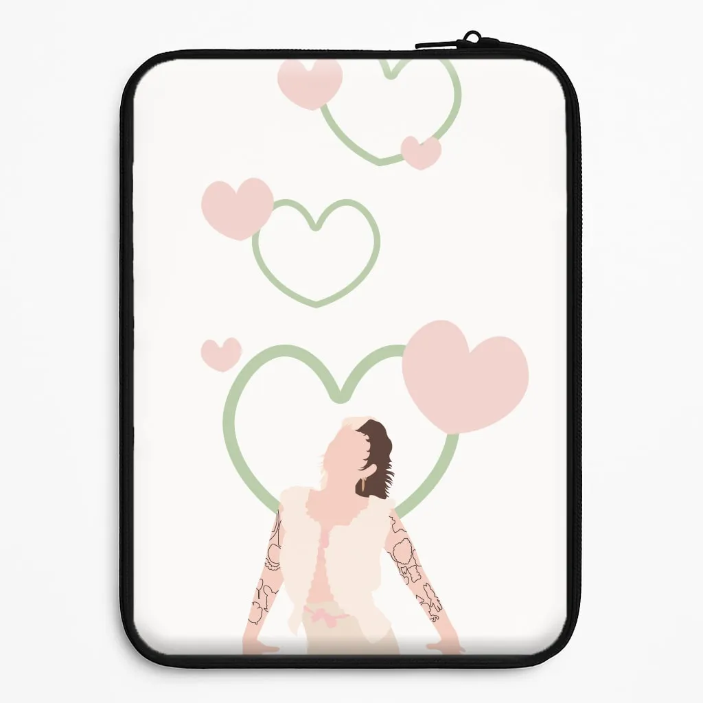 Durable Shell slim fit Hearts Laptop Sleeve