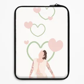 Durable Shell slim fit Hearts Laptop Sleeve