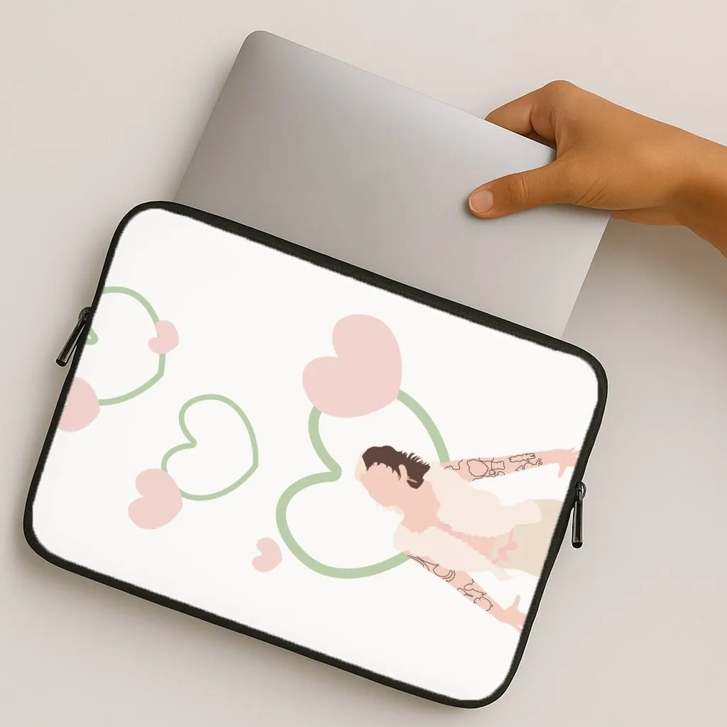 Hearts Laptop Sleeve Luxury Surface Layer