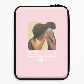 Matte Detail Enhanced Comfort Album Cover - Personalised Couples Laptop Sleeve