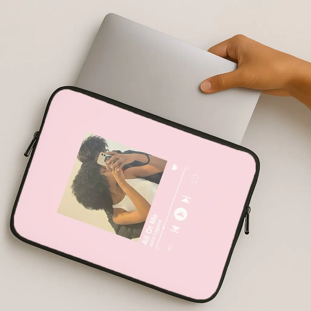 High gloss Protective Material Album Cover - Personalised Couples Laptop Sleeve