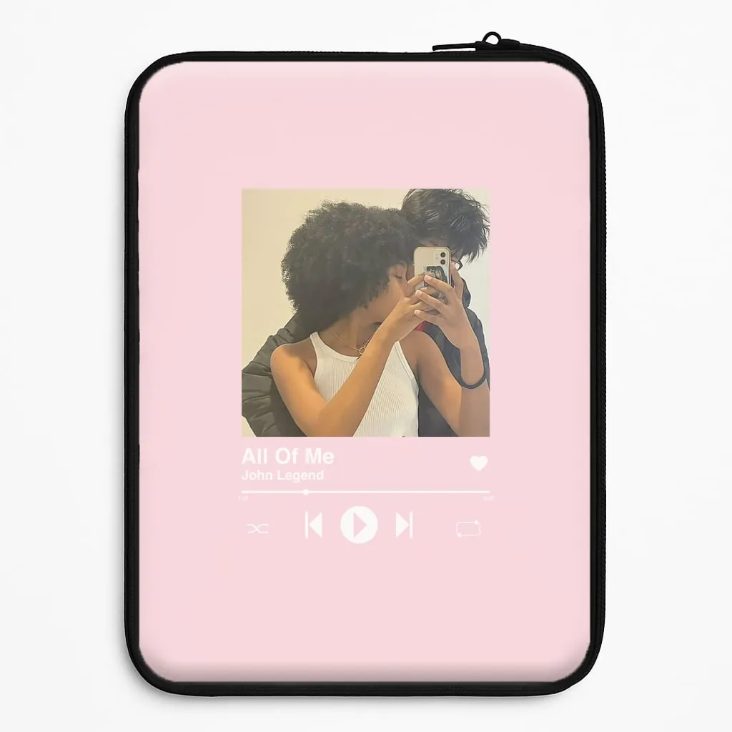 Matte Detail Enhanced Comfort Album Cover - Personalised Couples Laptop Sleeve