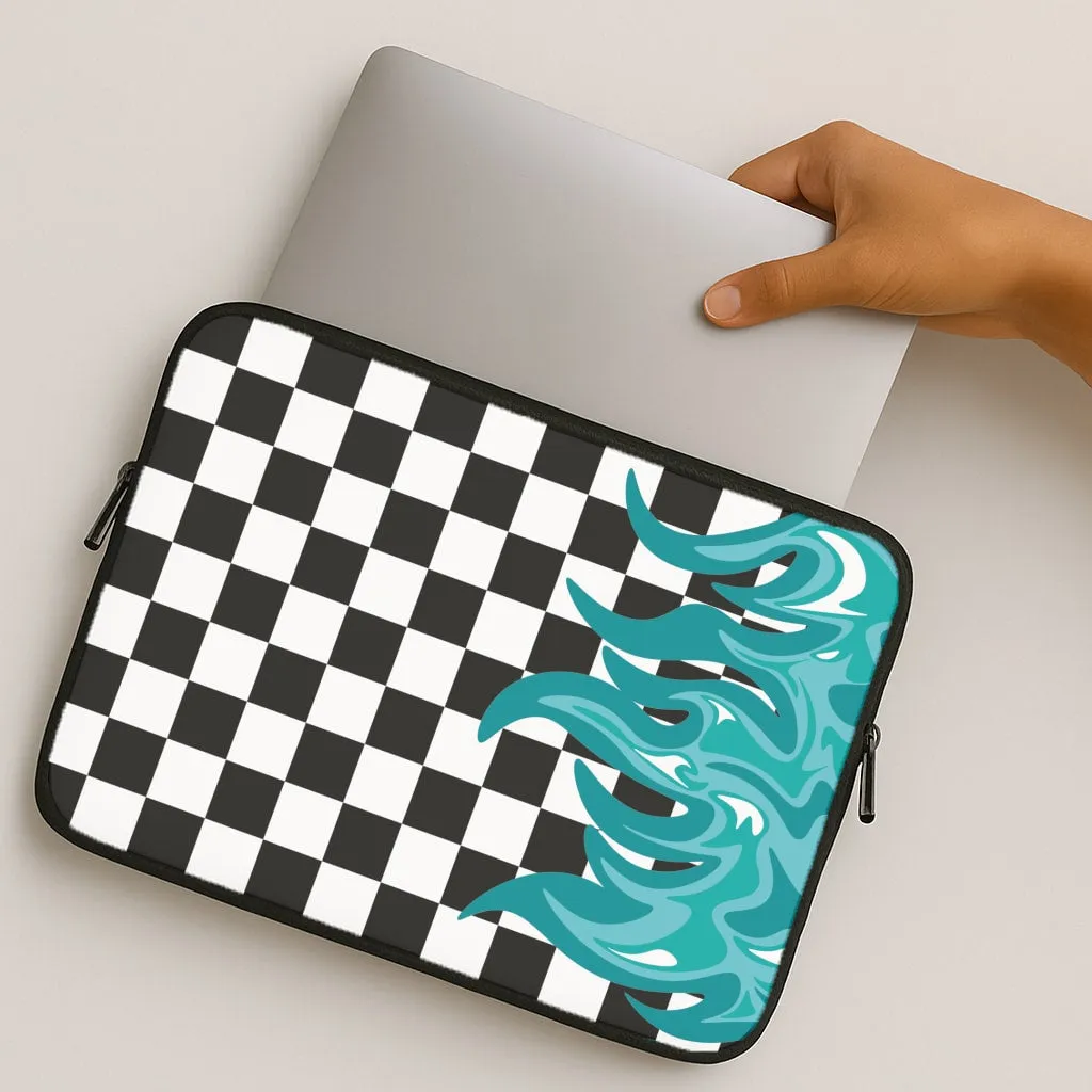 Blue Flame - Skate Aesthetic  Laptop Sleeve Durable Look simple design