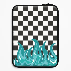 Grip Safe Blue Flame - Skate Aesthetic  Laptop Sleeve