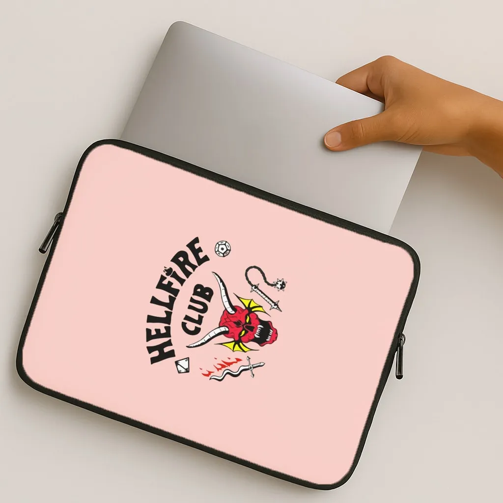 Hellfire Club Logo Laptop Sleeve Matte Texture Finish Pocket Friendly