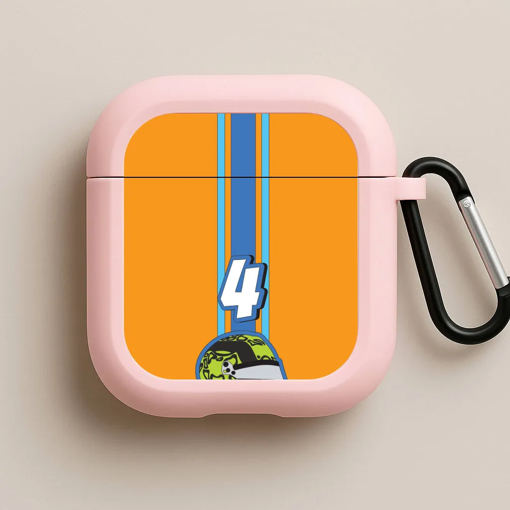 vivid gradient travel airpods shell Minimalist Silicone Holder Helmet 4 AirPods Case