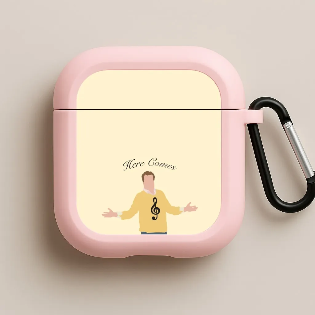 Here Comes Treble AirPods Case durable soft protector minimalist office airpods cover