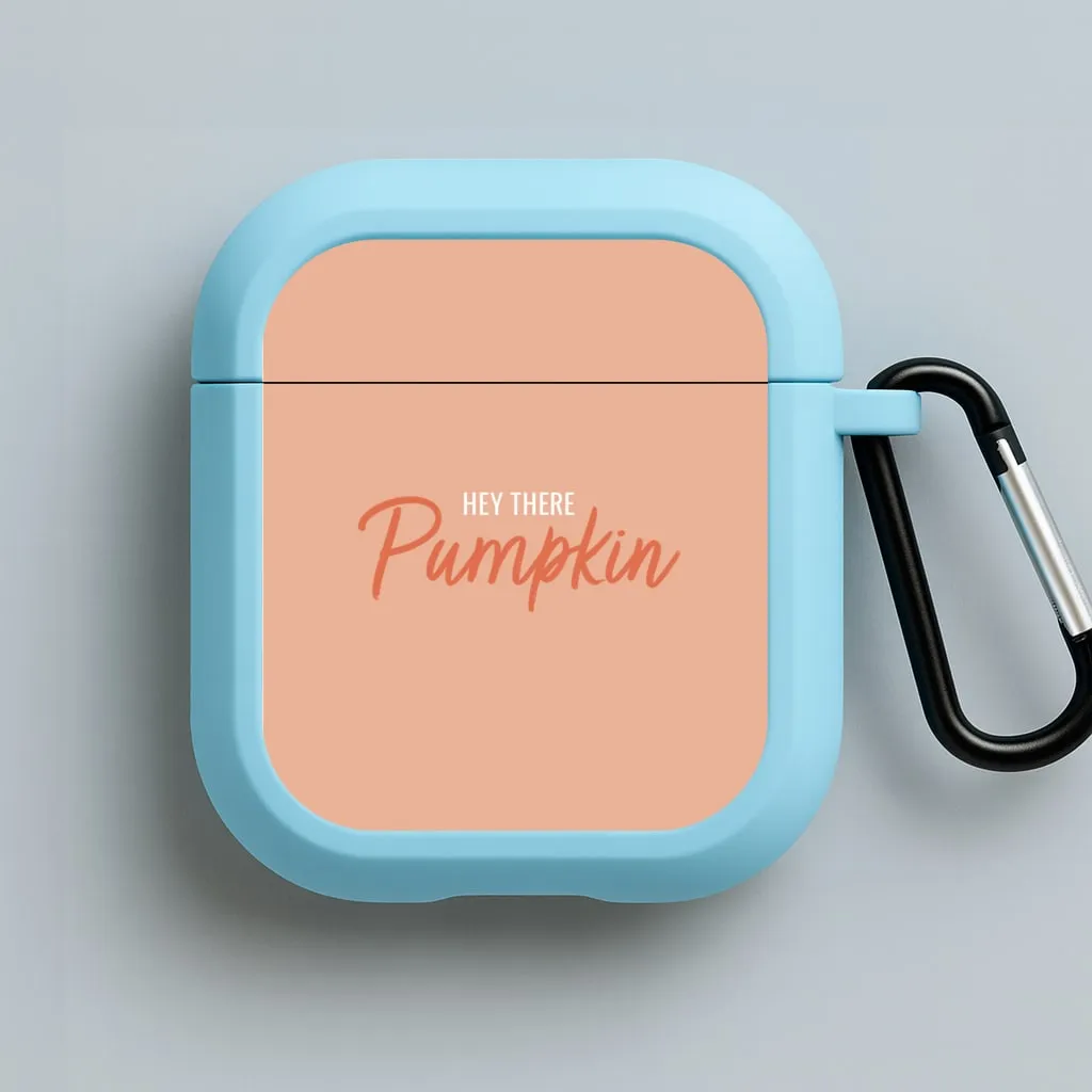 Hey There Pumpkin - Halloween AirPods Case Modern Carry Clip