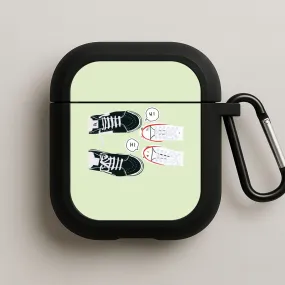 fashion ergonomic neon handmade silicone airpods case Hi - Heart TV AirPods Case