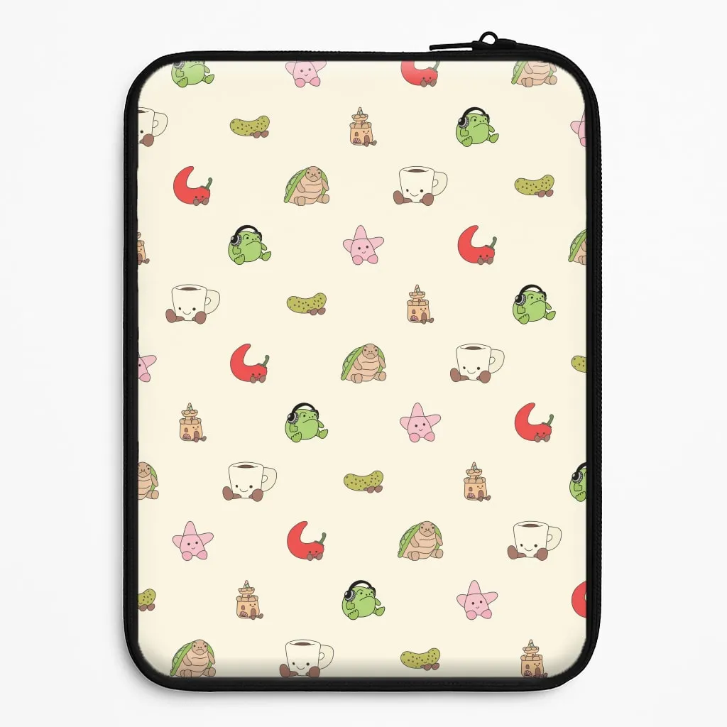 Durable Texture Layer Hybrid Material Build Plushies Pattern Laptop Sleeve