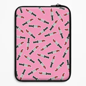 Bloody Knife Pattern Laptop Sleeve Pocket Ready Marble Pattern