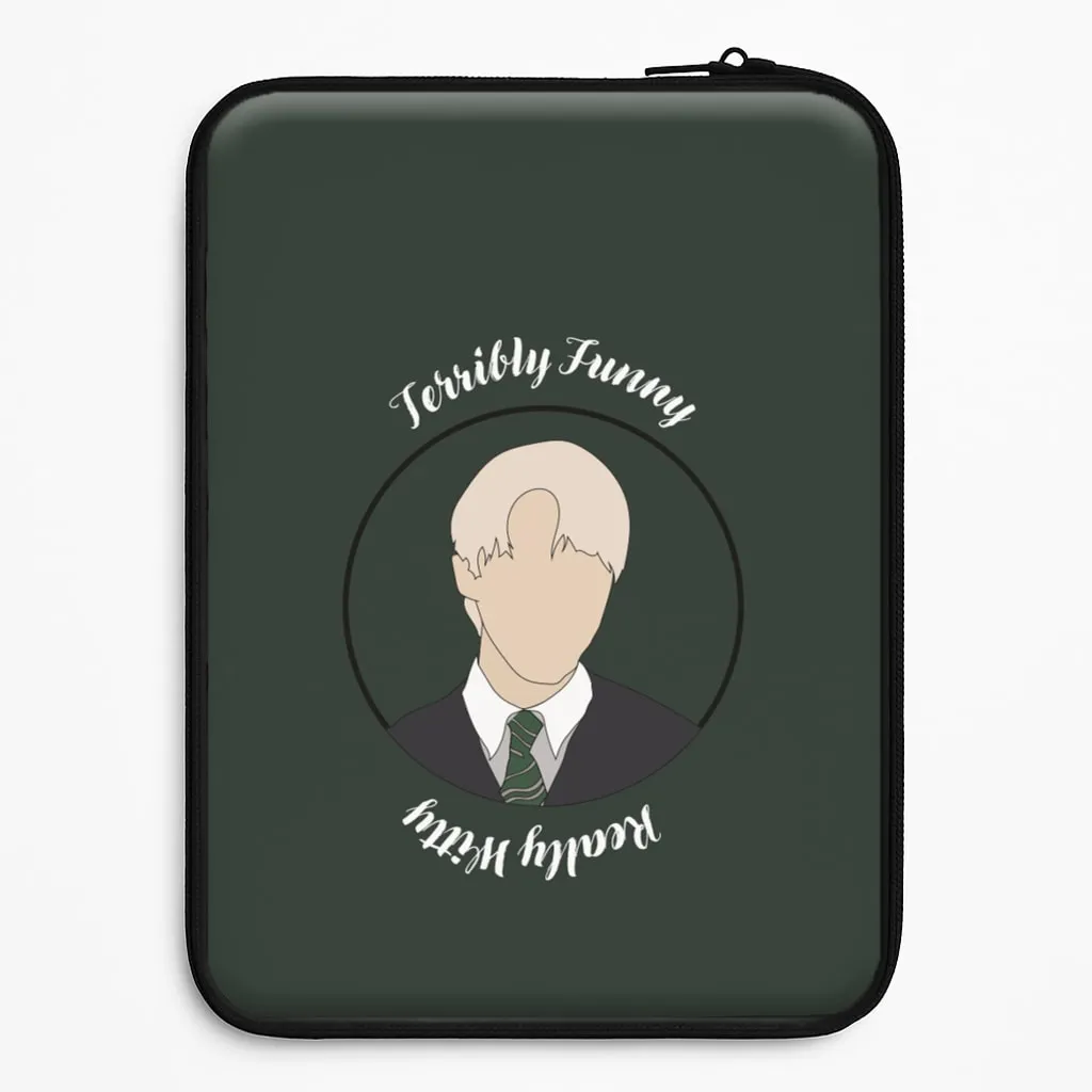Slim Texture Textured Surface Terribly Funny, Really Witty Draco Malfoy Laptop Sleeve