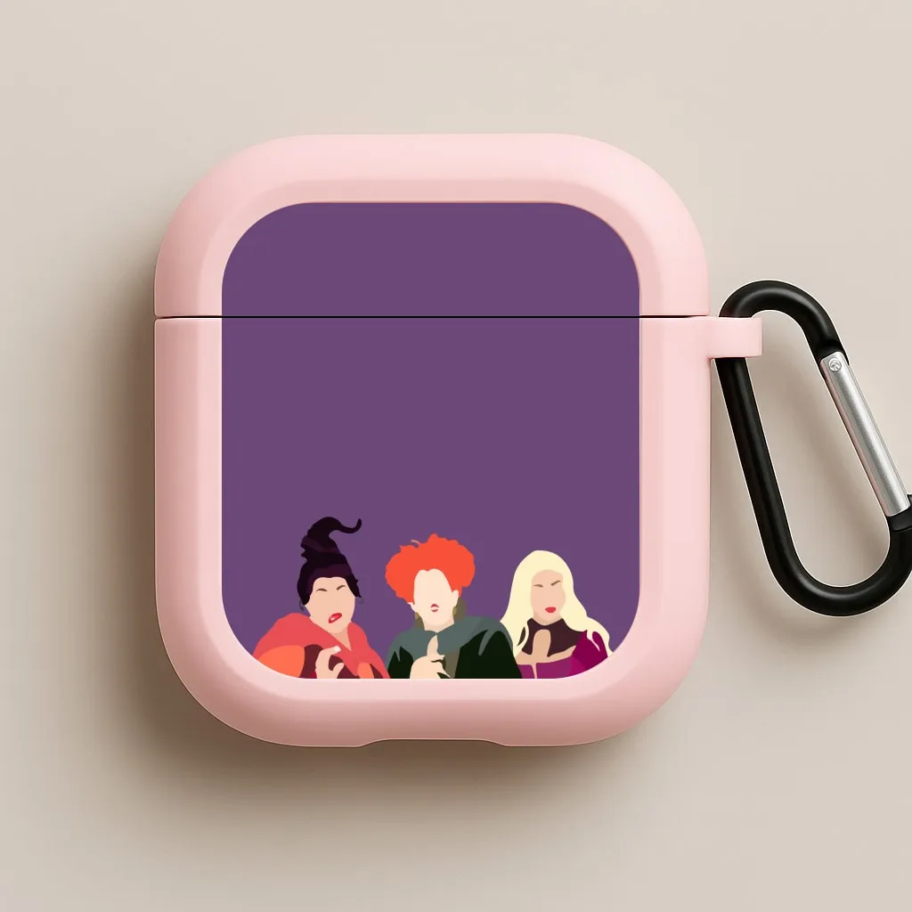 Hocus Halloween Witches - Halloween AirPods Case urban commute airpods case Functional Carrying Bag
