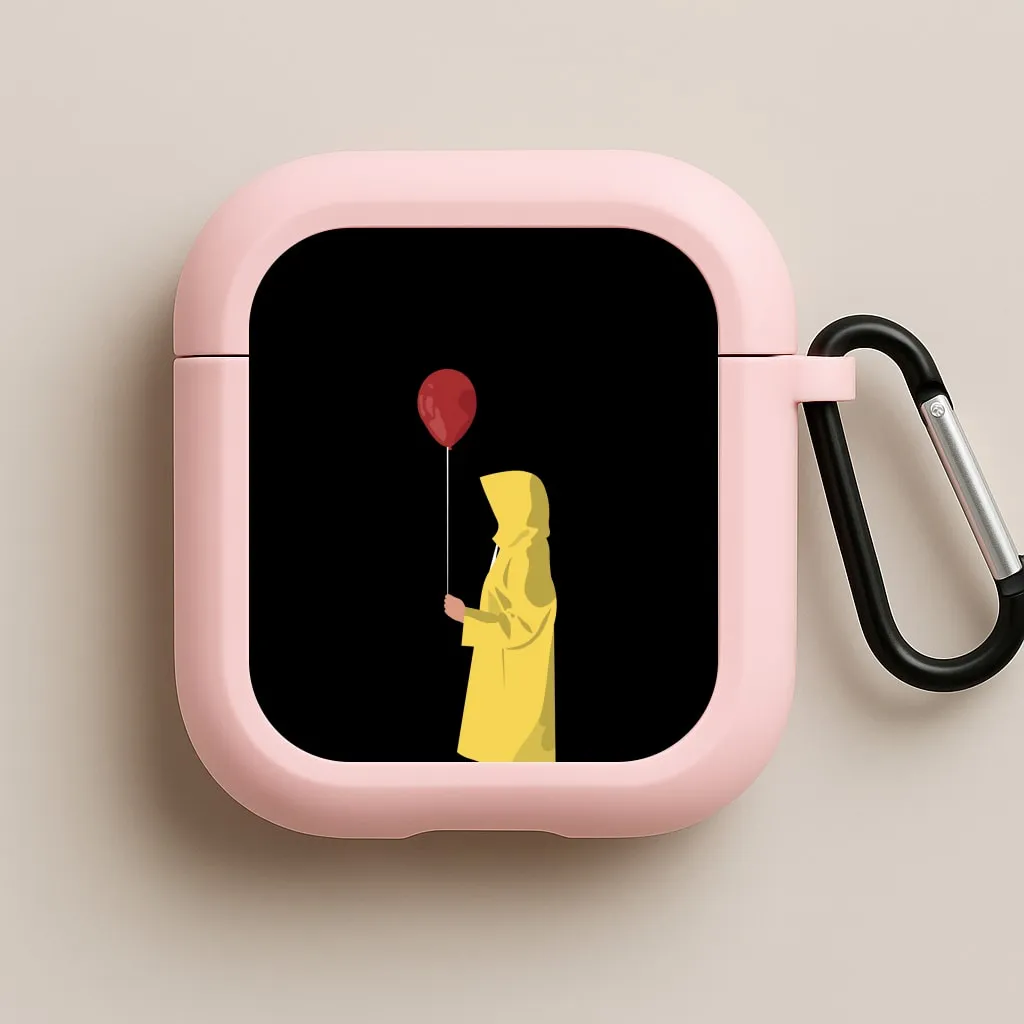 Holding Balloon - Clown AirPods Case Minimalist Silicone Holder Minimal Protective Cover