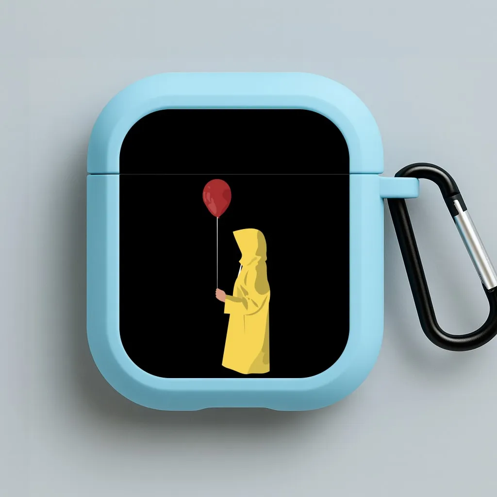 Modern Compact Organizer Holding Balloon - Clown AirPods Case