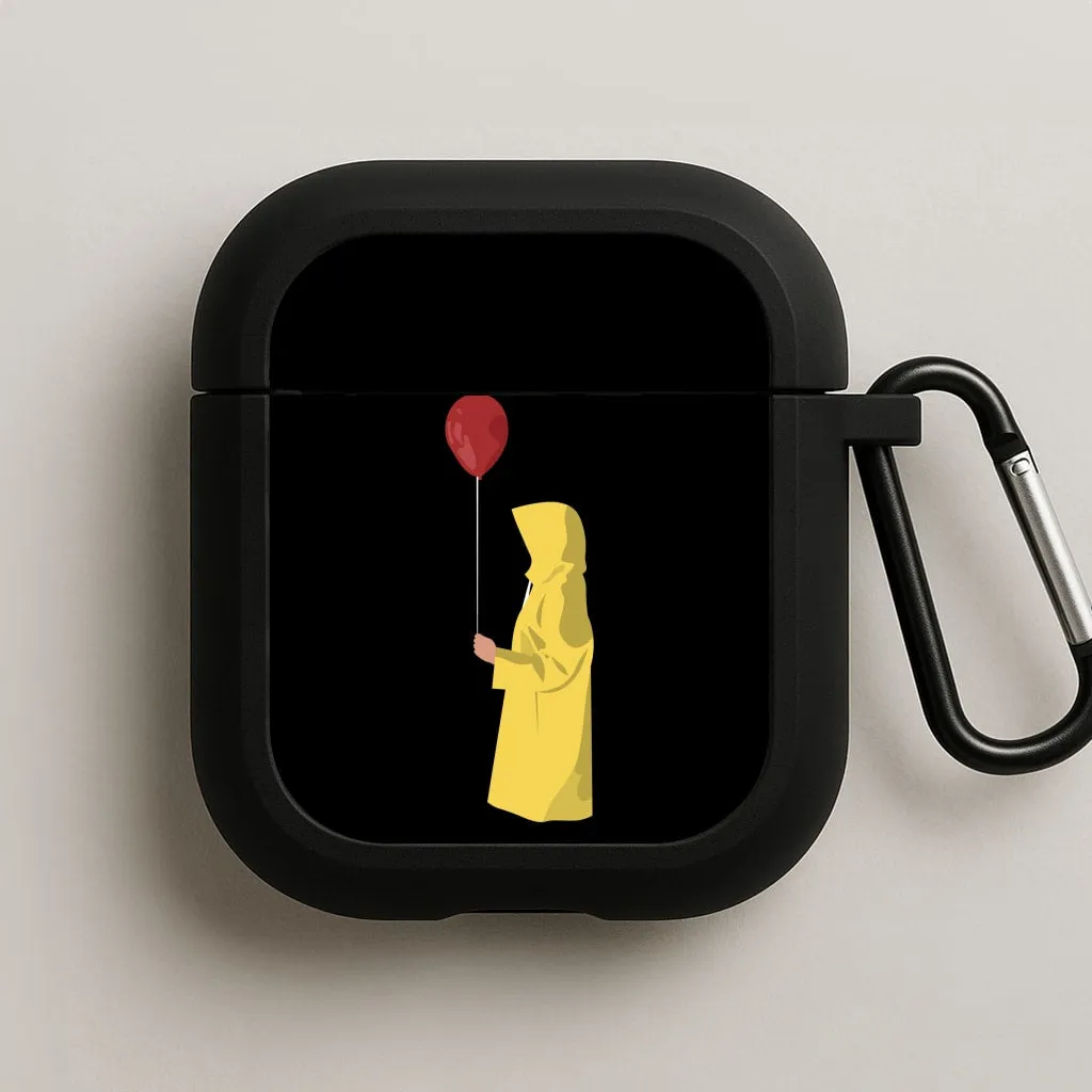 portable soft gradient ergonomic protector Holding Balloon - Clown AirPods Case