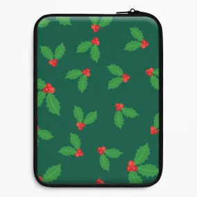 Holly - Christmas Patterns Laptop Sleeve Urban Design Matte Feel Texture