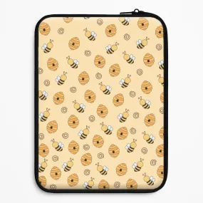 Honey Bees - Spring Patterns Laptop Sleeve Elegant Shield