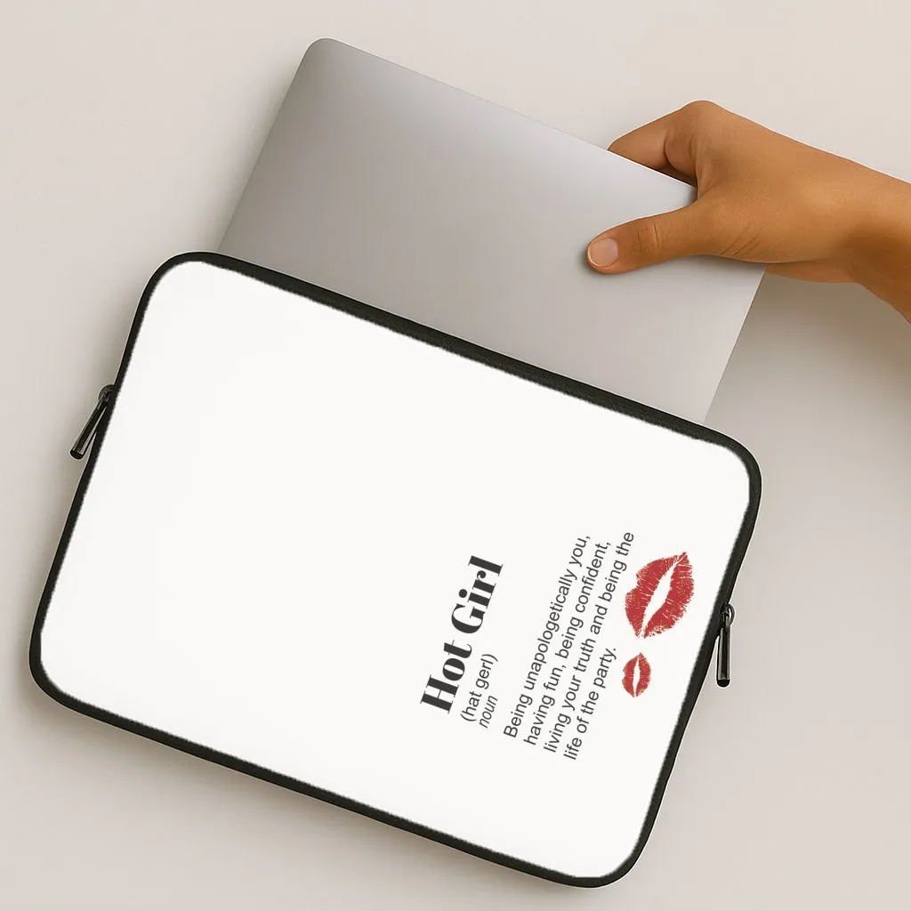 Durable Build simple design Hot Girl Dictionary Definition Laptop Sleeve