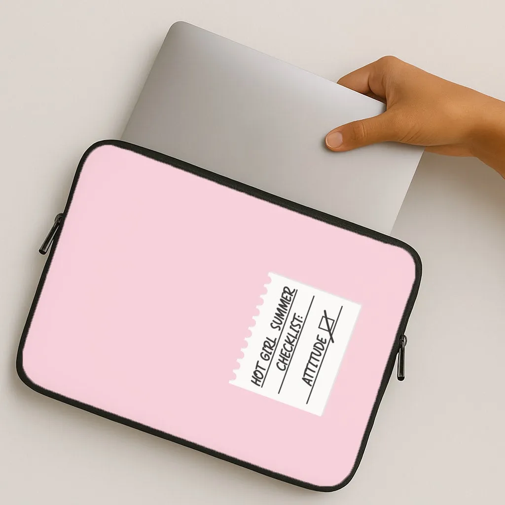Stylish Detail Layer Hot Girl Summer Checklist - Summer Laptop Sleeve