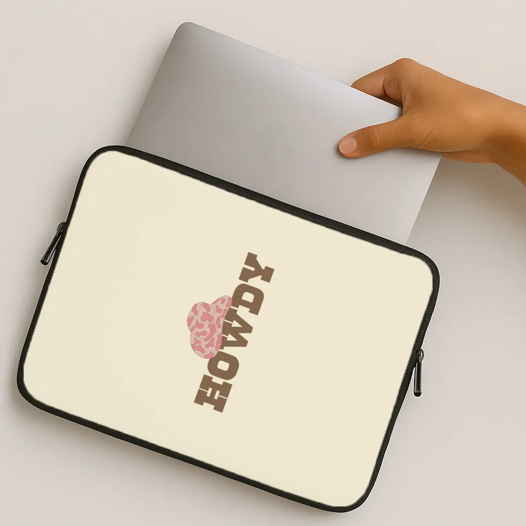 Howdy - Western  Laptop Sleeve Clear Protection Protective Shell Design