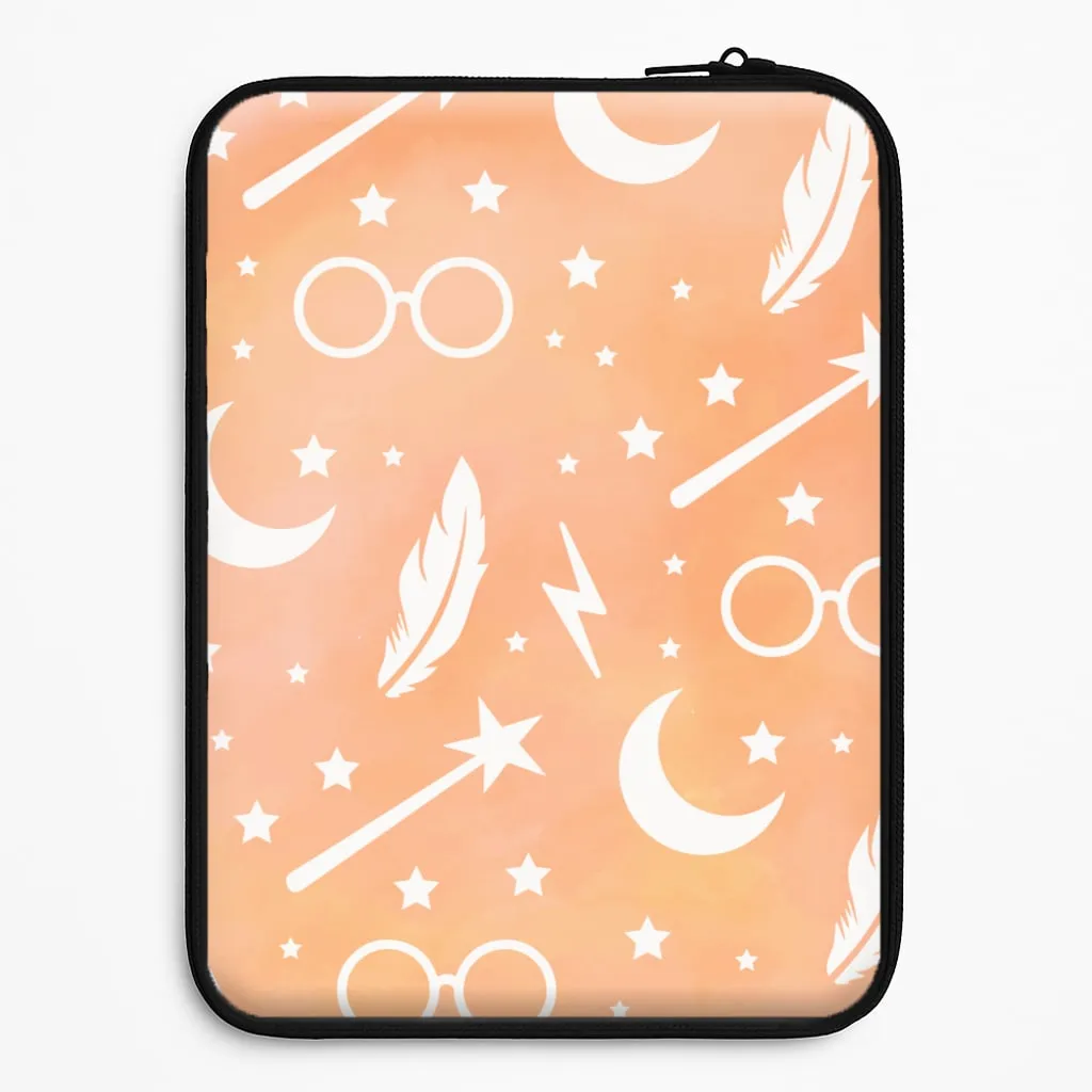 Stylish Cover Wizard Icon Patterns Laptop Sleeve