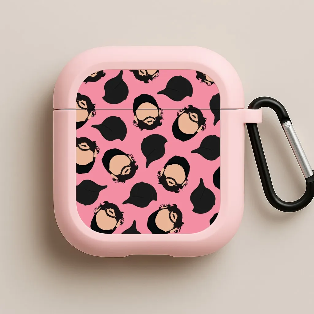 Joe And Hats Pattern AirPods Case Fashion Compact Holder
