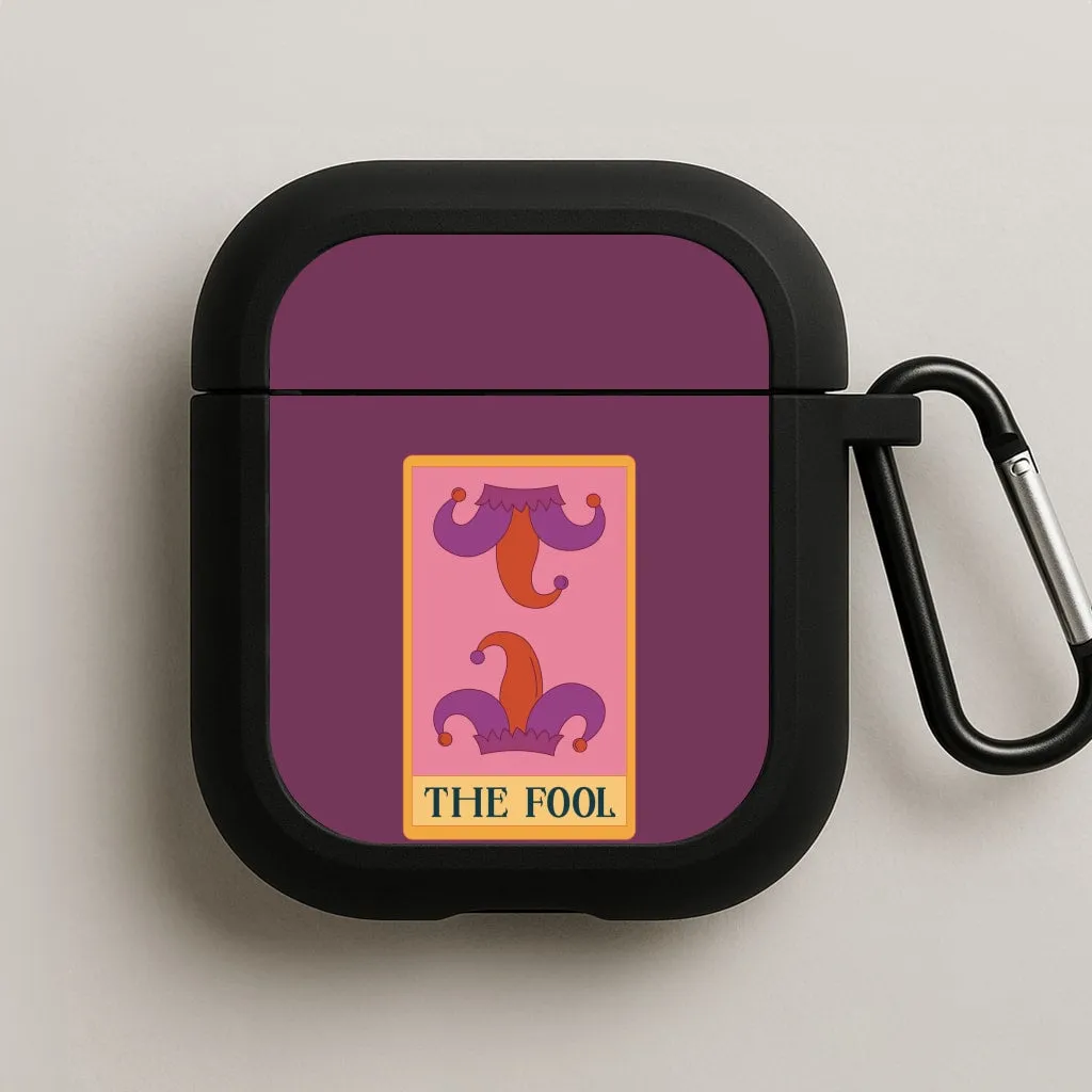 The Fool - Tarot Cards AirPods Case compact commuter pastel airpods protector magnetic clip silicone cover
