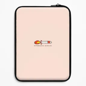 Polished Texture Design Hypersonic Missiles - Fender Laptop Sleeve
