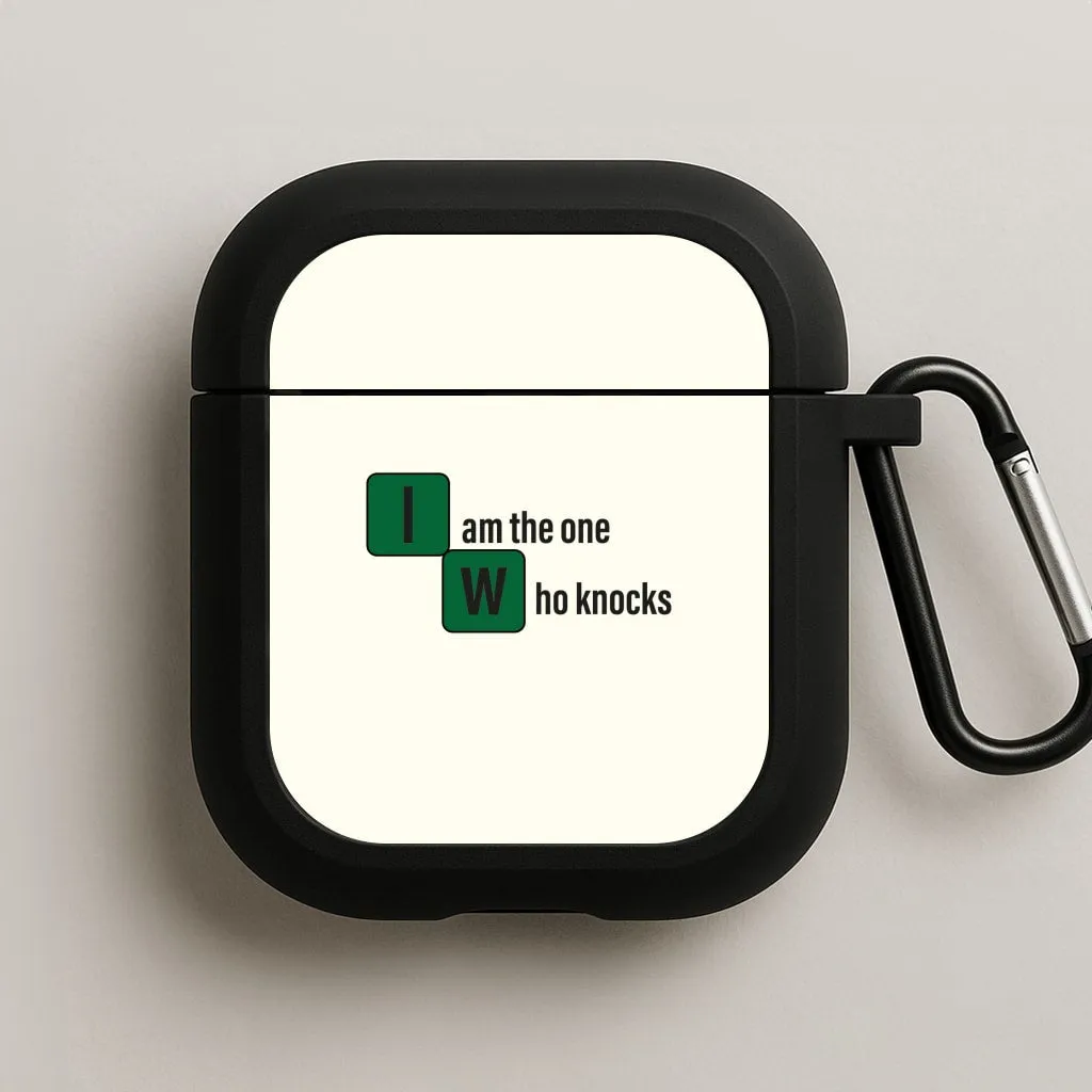Flexible Portable Case shock resistant commuter silicone shell I Am The One Who Knocks AirPods Case
