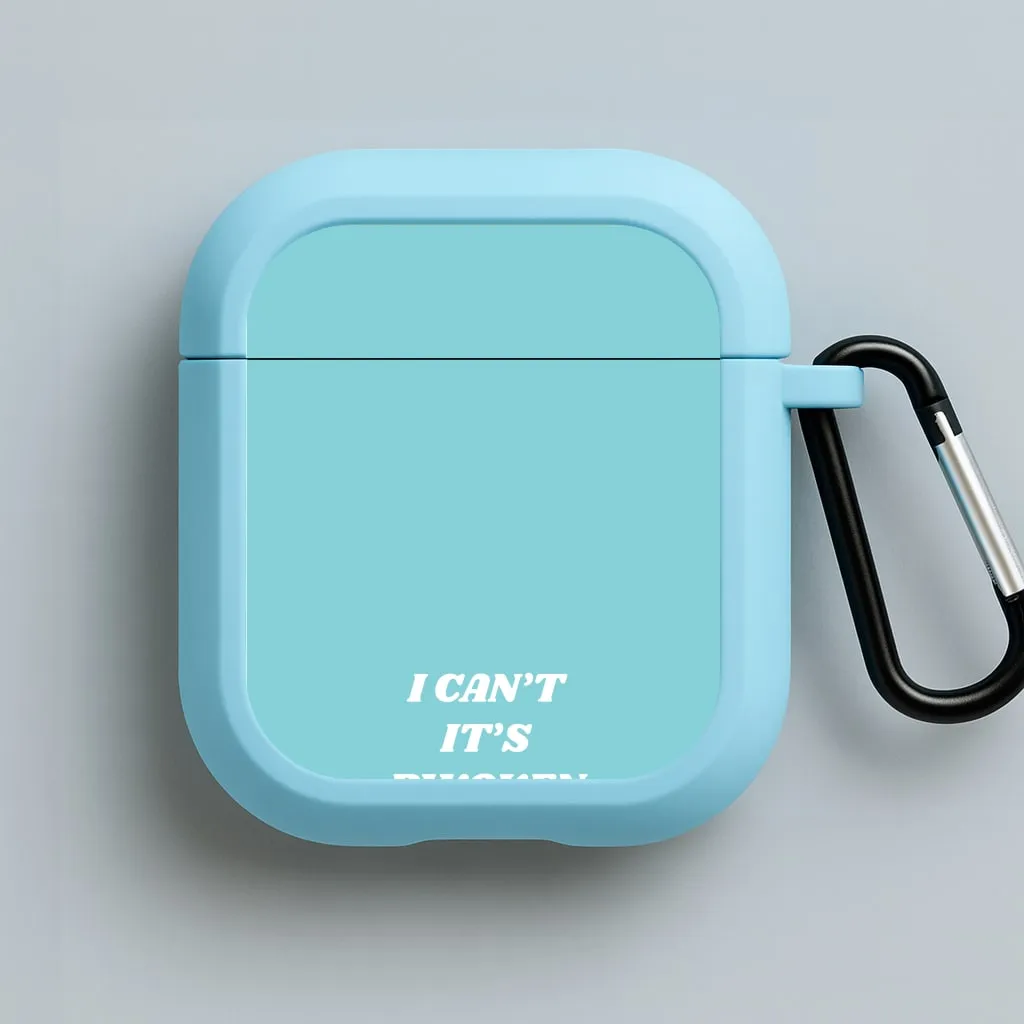 I Can't It's Bwoken AirPods Case Trendy Daily Case Sporty Audio Case