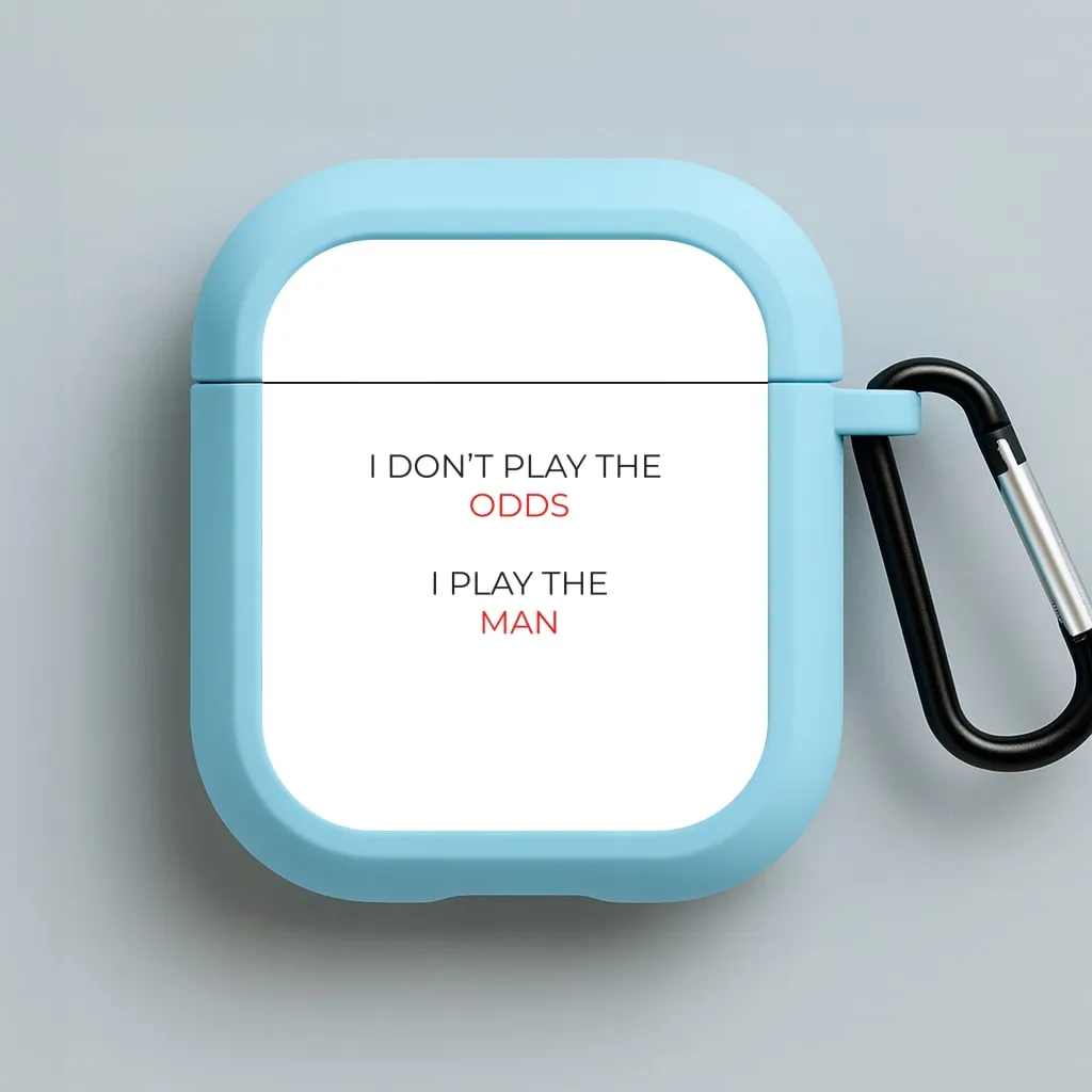 durable ergonomic airpods protector I Don't Play The Odds - Suits AirPods Case
