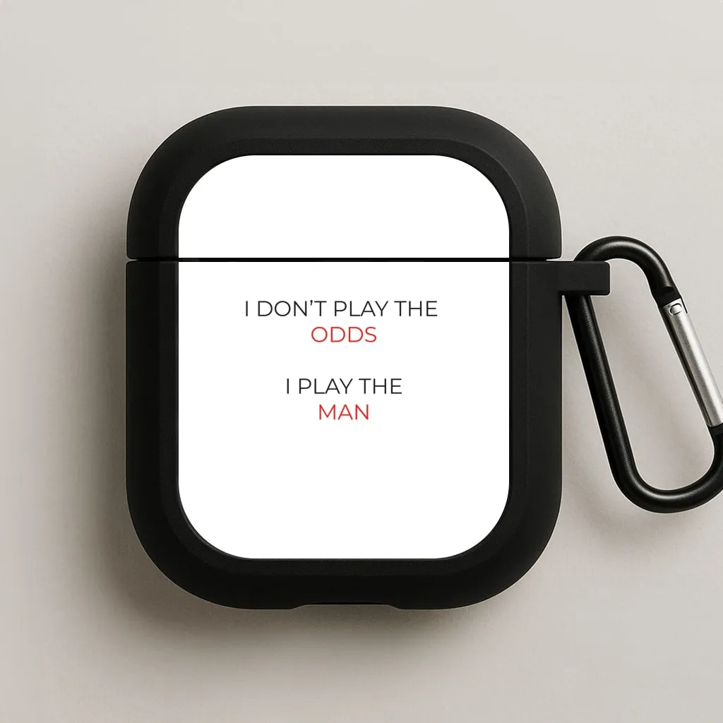 I Don't Play The Odds - Suits AirPods Case Minimalist Travel Holder strong anti slip coating