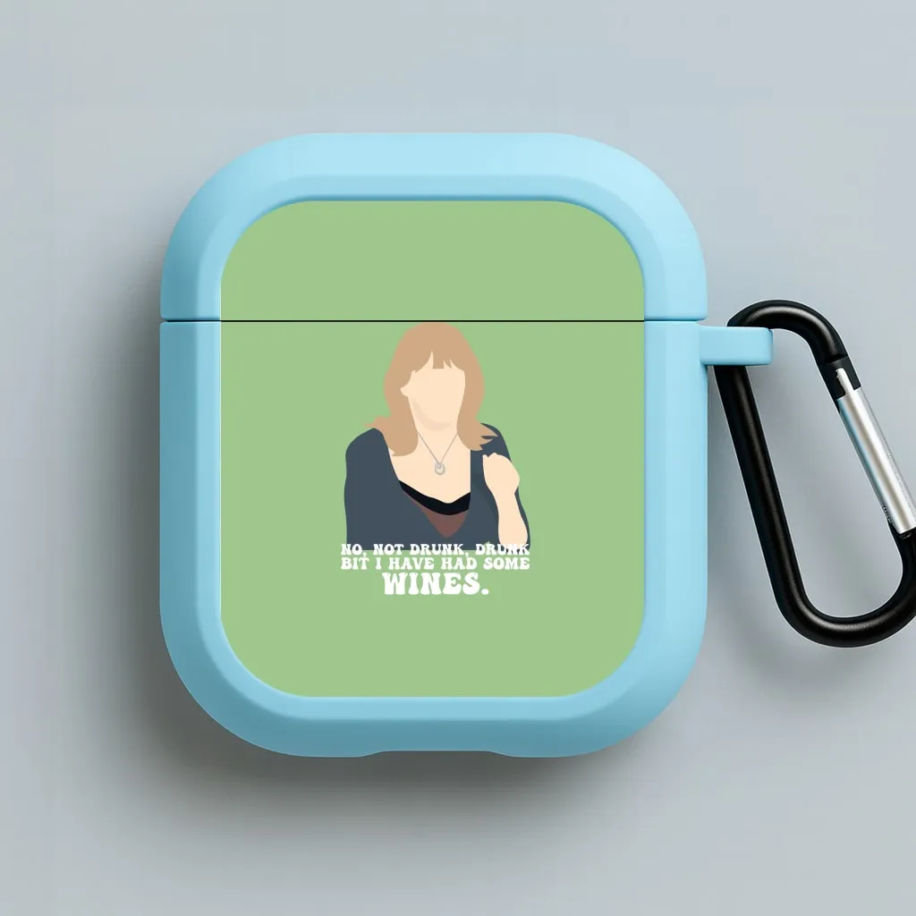 I Have Had Some Wines AirPods Case lightweight soft neon protector