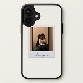 I Love You Polaroid - Personalised Couples Phone Case Stylish Detail Non slip grip