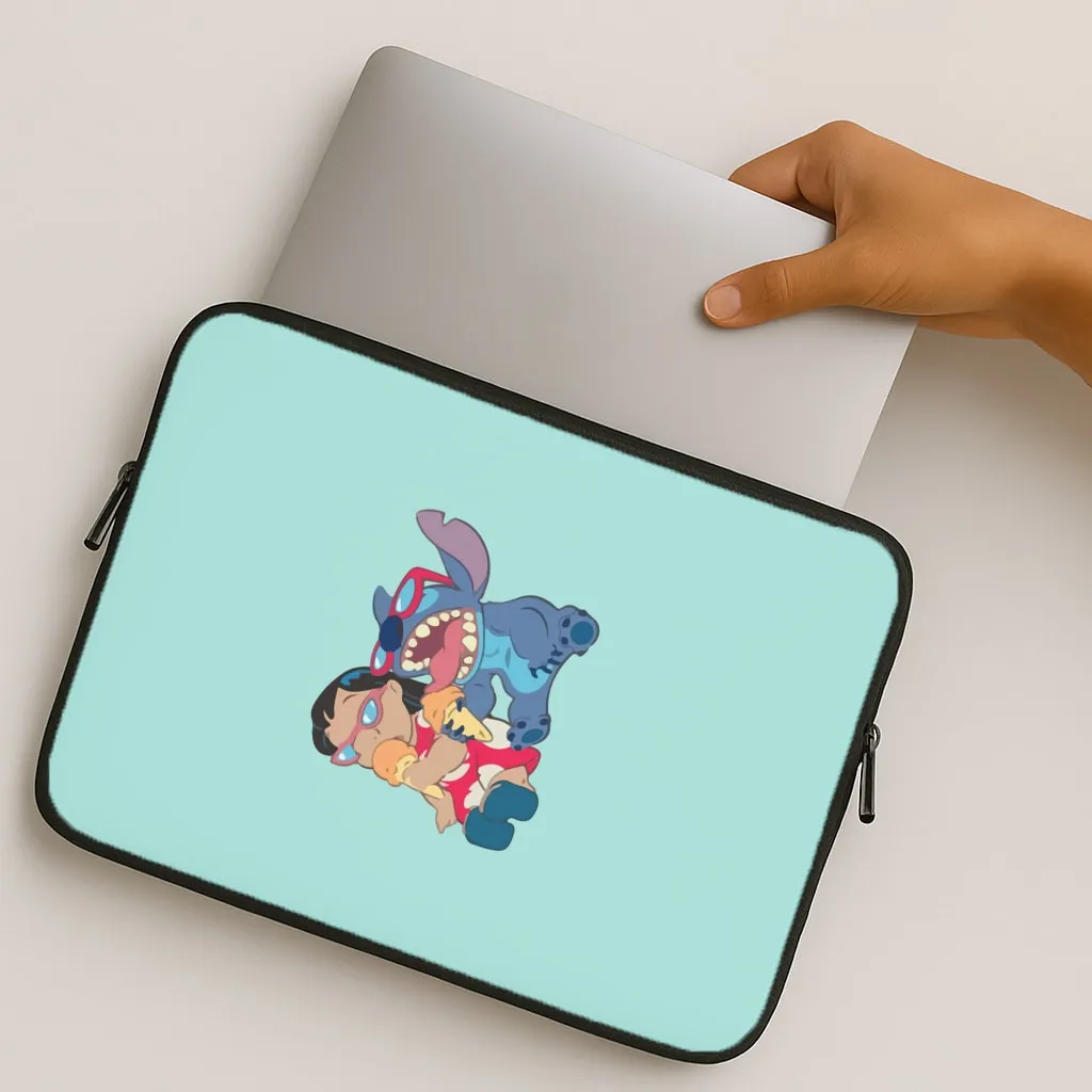 Flexible Edge Colorful option Ice Cream Alien Blue Laptop Sleeve
