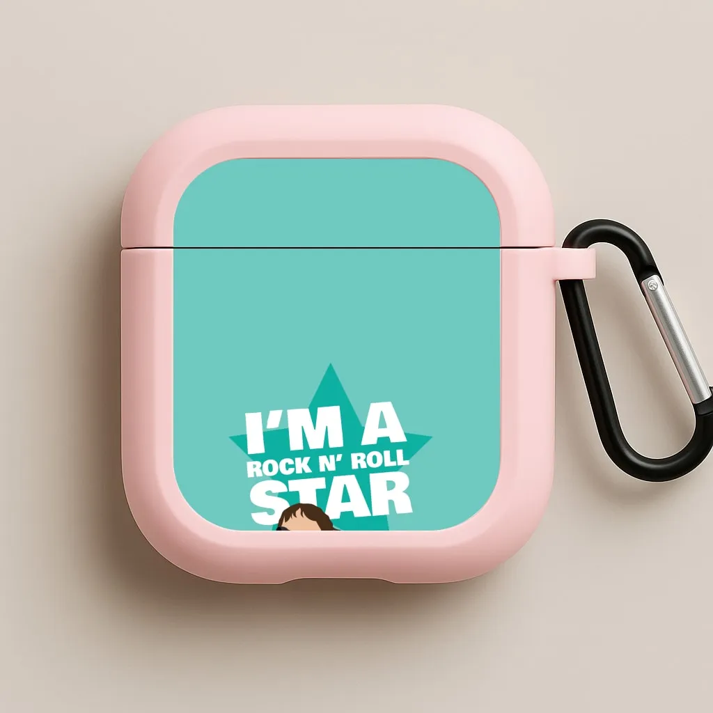 I'm A Rock And Roll Star AirPods Case fashion handmade leather airpods cover