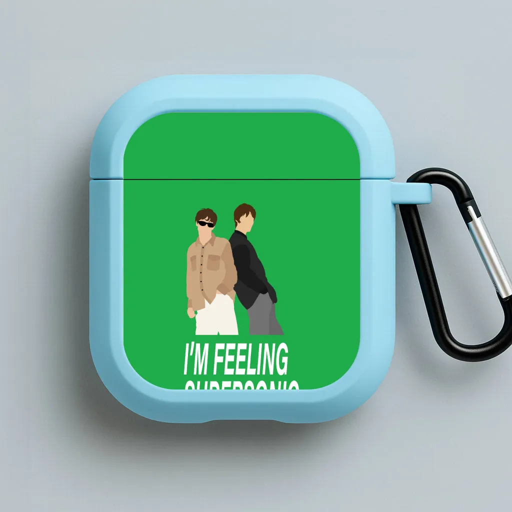 I'm Feeling Supersonic  AirPods Case Portable Rubber Bag waterproof airpods shell