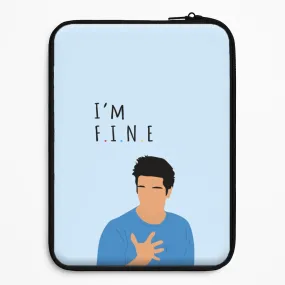 I'm Fine Laptop Sleeve Protective Detailing Light Edge