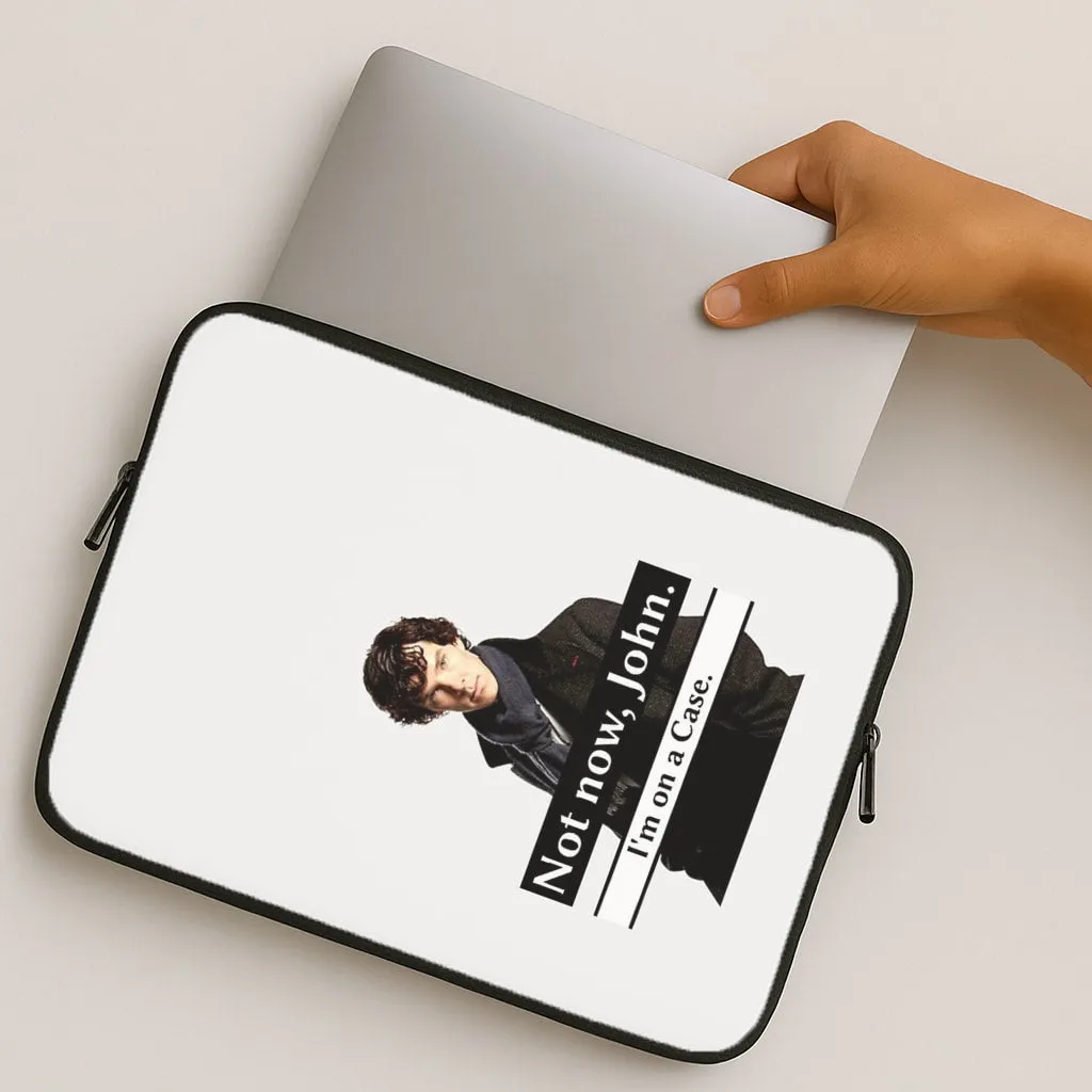 Modern Form I'm on a Case Holmes Pun Laptop Sleeve