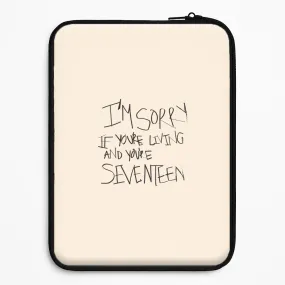I'm Sorry - The 1975 Laptop Sleeve Modern Accessory Light Touch